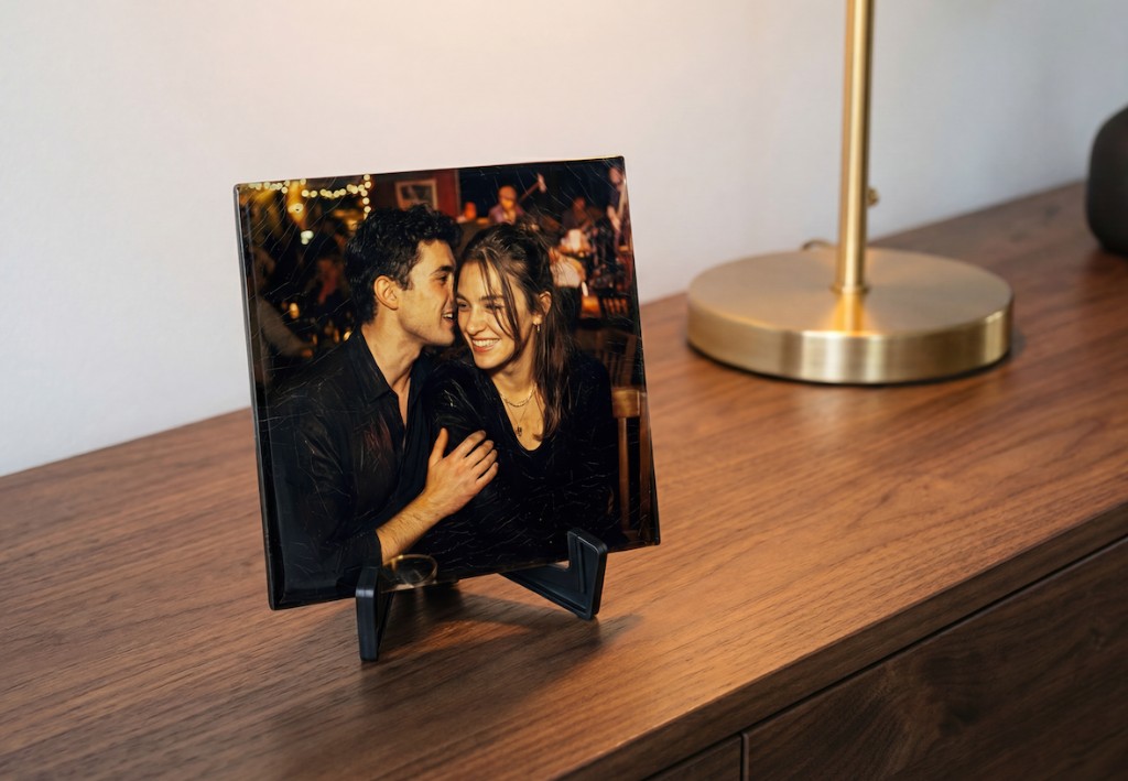 Productfoto: tegeltje met houder